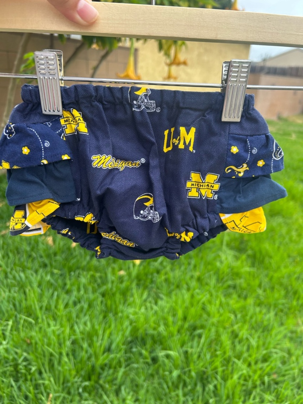University of Michigan Navy & Maize Baby Bloomers